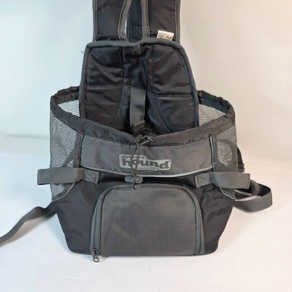 Raise the Woof Outward Hound Pooch Black Front pack Carrier Backpack Small Dog - Picture 1 of 10